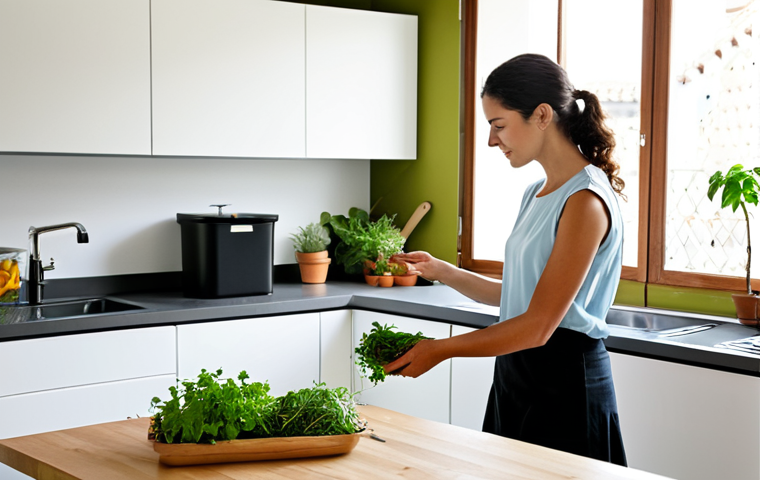 친환경 조리법의 최신 연구 결과 - Bustling Farmer's Market Scene**

"A vibrant Spanish farmer's market overflowing with colorful, seas...