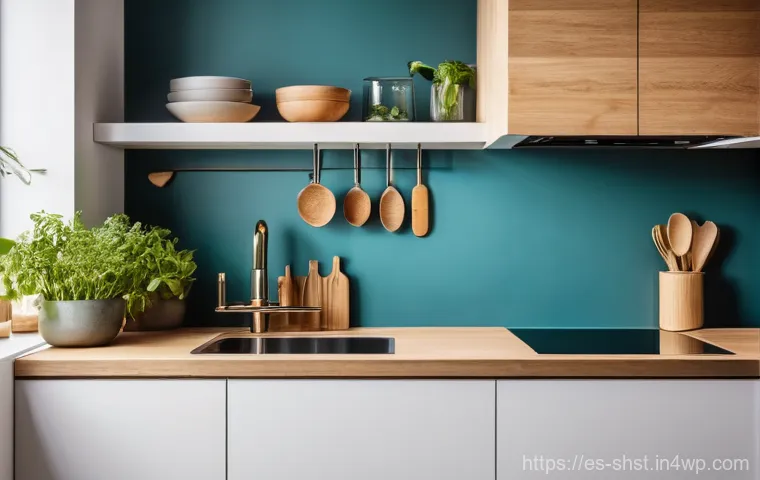 친환경 조리법을 위한 주방 정리 노하우 - Here are three detailed image prompts in English, focusing on creating a sustainable and eco-friendl...